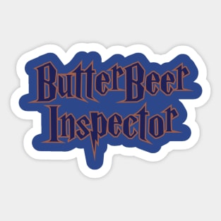 Blue ButterBeer Inspector Sticker